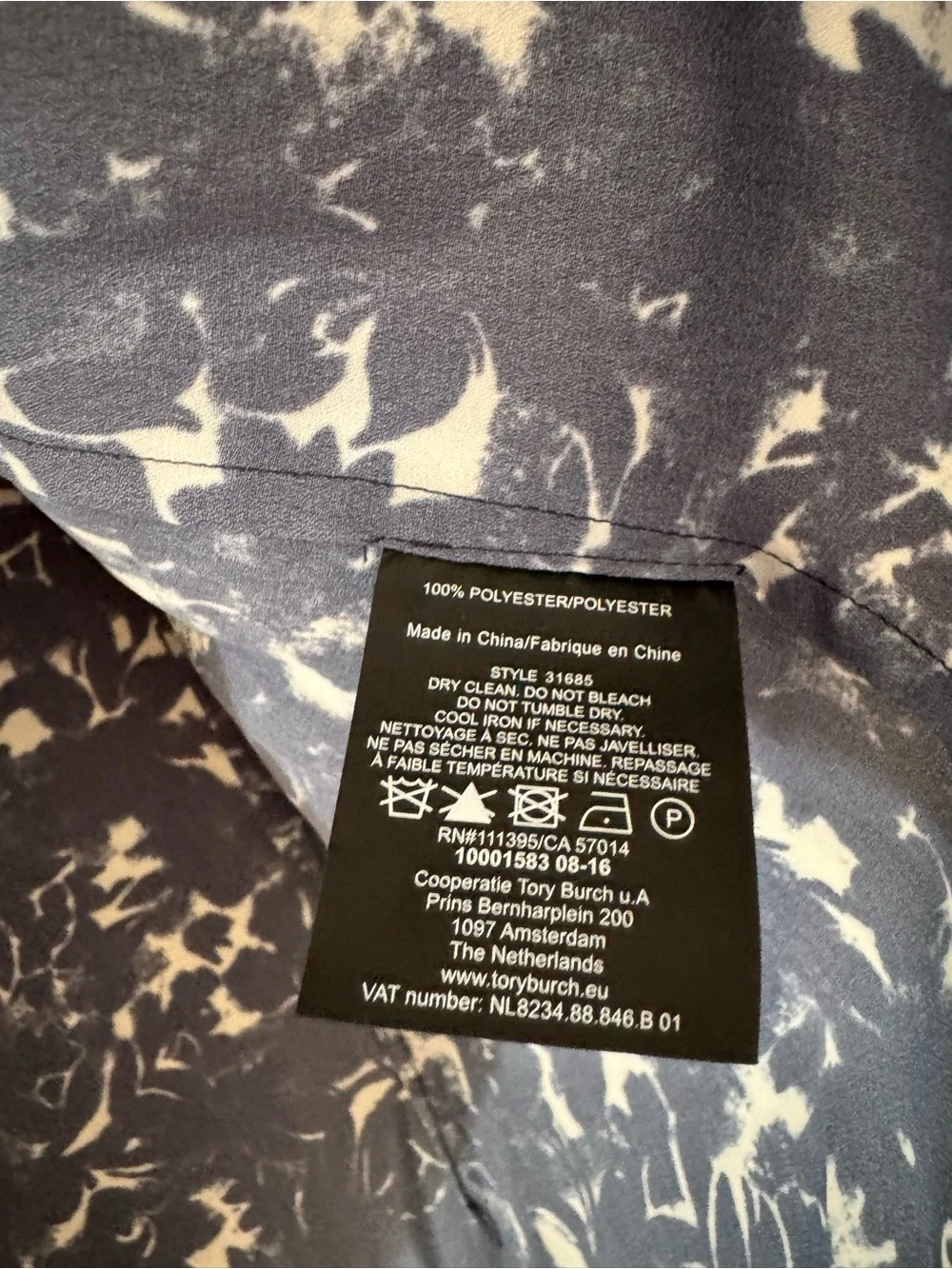 Tory Burch Black&White Printed Long Sleeve Button-Up Utility Shirt/ 4/ New